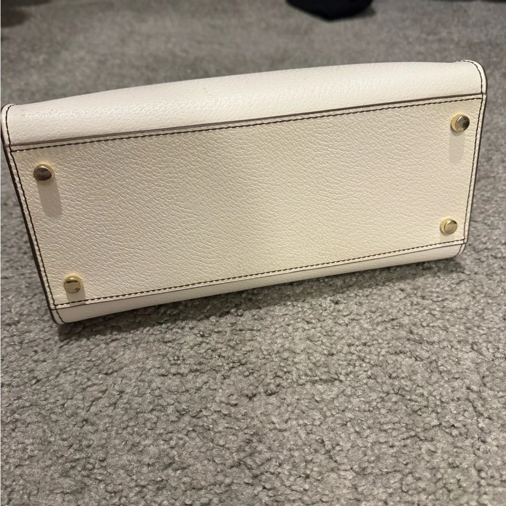 Kate Spade Cream Satchel with Tan Trim - Picture 2 of 5